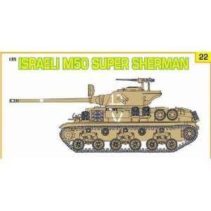   35 Israeli M50 Super Sherman Tank w/Paratroopers Kit: Toys & Games