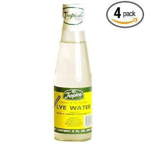 Tropics Lye Water, 9 Ounce Bottle (Pack of 4)  Grocery 
