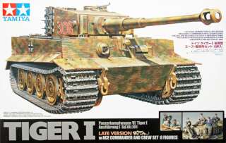 Tamiya 25109 Tiger I Late Version with Ace Commander & Crew Set 1/35 
