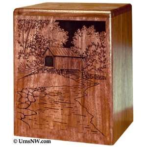  Covered Bridge Vertical Cremation Urn