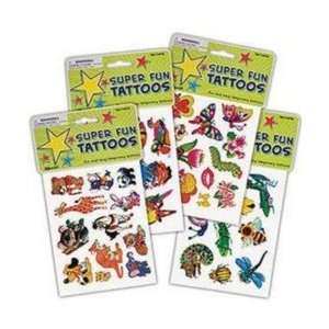  Super Fun Tattoos (Styles/Colors Vary) Toys & Games