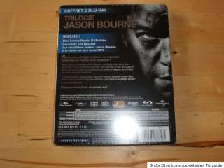 Jason Bourne Trilogy, Blu Ray Steelbook, New and Sealed, Codefree 