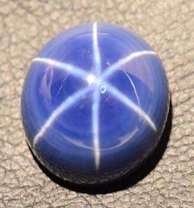 15x13 mm Blue Star Sapphire 6 Rays Cabochon BS9368 (Lab) VDO  
