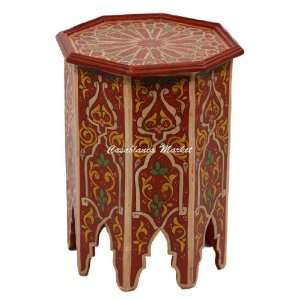  Mansour Hand painted Side Table: Home & Kitchen
