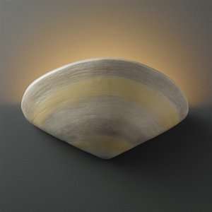  Justice Design Group CER 3710 PATA Clam Shell Wall Sconce 