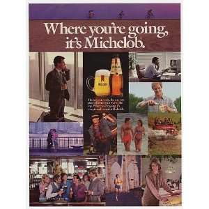  1985 Where Youre Going Its Michelob Beer Print Ad (6531 