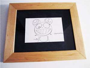Takashi Murakami Original Signed Dob Drawing  
