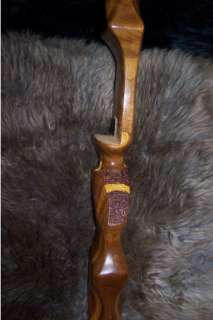 Engraved Shedua/Osage Custom Takedown Recurve Bow  
