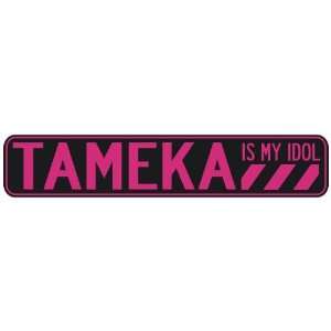   TAMEKA IS MY IDOL  STREET SIGN