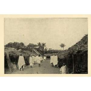  1901 Print Tamatave Madagascar Bazaar Marketplace Hut 