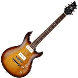 NEW CORT M SERIES M520 CARVED TOBACCO BURST ELECTRIC GUITAR w CLASSIC 