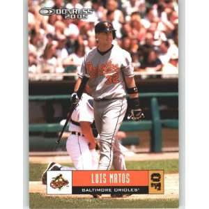  2005 Donruss #109 Luis Matos   Baltimore Orioles (Baseball 
