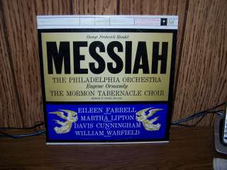 Mormon Tabernacle Choir & Eugene Ormandy   Messiah 2 lp set Stereo 