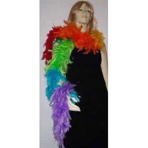  Feather Boa 100 Gram Multicolor Boa Mardi Gras Masquerade 