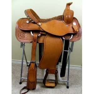  NEW! 15½ BILLY COOK TEAM ROPING SADDLE: Sports 