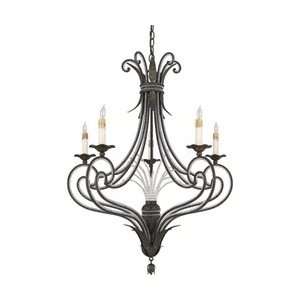 Quoizel RBT5005SM Brittany 5 Light Single Tier Chandelier in Serengeti 