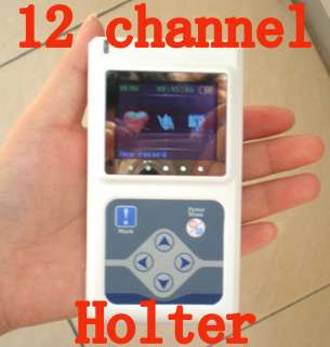   Handheld 12 Channel ECG holter EKG Holter Monitor System  