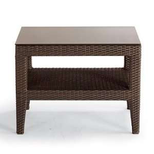  Palermo Glass overlay Outdoor Side Table   Frontgate 