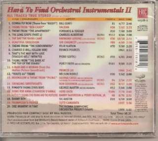 Hard To Find Orchestral Instrumentals 2 CD NEW/SEALED  