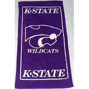 Kansas State University Wildcats NCAA 30x60 Beach/Bath 