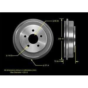  Bendix PDR0817 Brake Drum Automotive