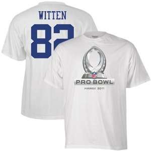   Witten White 2011 Pro Bowl Name & Number T shirt: Sports & Outdoors
