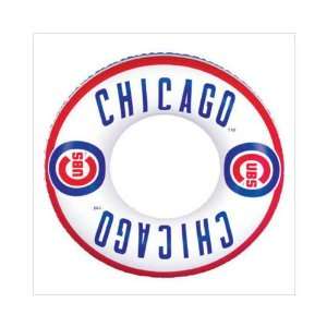   MLB Chicago Cubs Inflatable Swimming Pool Inner Tube: Home & Kitchen