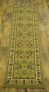 PERSIAN GREEN CLASSIC DESIGN AREA RUG 22x83 HALLWAY RUNNER Fits to 2 