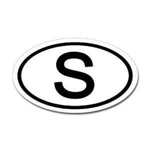 Sweden   S   Oval Car Oval Sticker by CafePress: Arts 