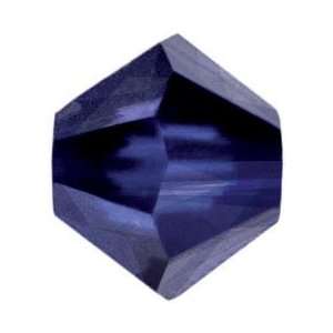  Dark Indigo Swarovski Bicone Crystal Beads 6mm (36) 