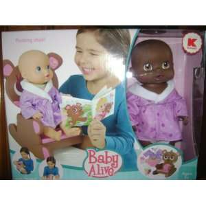  African American Baby Alive Story Time Rocking Chair Set 