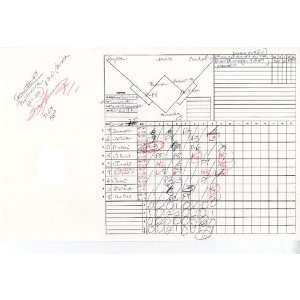 Suzyn Waldman Handwritten/Signed Scorecard Orioles at Yankees 5 22 