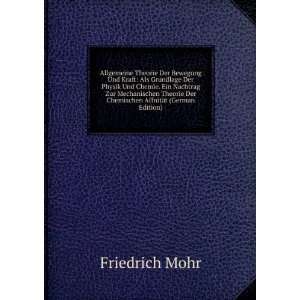   AffnitÃ¤t (German Edition) Friedrich Mohr  Books