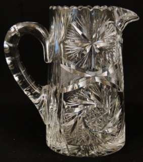 BEAUTIFUL! Antique American Brilliant Cut Glass Crystal Elegant 