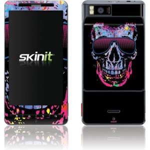    Neon Skull with Glasses skin for Motorola Droid X Electronics