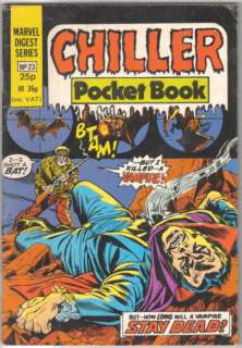 Chiller Pocket Book Comic #23, British 1982 VERY FINE  