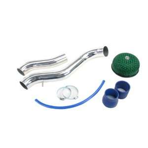 HONDA CIVIC/CRX 88 91 LX/SI POLISHED TWIN PIPE COLD AIR INTAKE WITH 