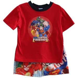  DC Super Friends Batman Superman Toddler T shirt & Short 