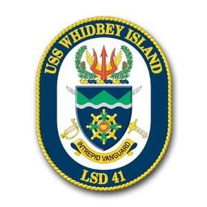  US Navy Ship USS Whidbey Island LSD 41 Decal Sticker 3.8 