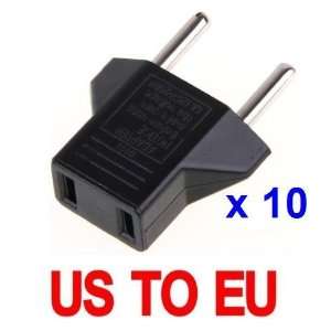  USA US to EU Euro Plug Converter Travel Charger Adapter AC 