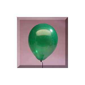   12 Emerald Green Transparent Latex Balloon