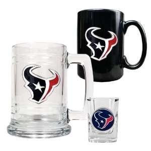  Houston Texans NFL 15oz Tankard, 15oz Ceramic Mug & 2oz Shot 