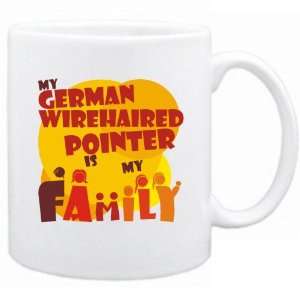  New  My German Wirehaired Pointer Is My Family  Mug Dog 
