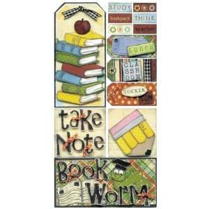  CARDSTOCK STIX BOOK WORM: Patio, Lawn & Garden