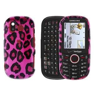  Hot Pink with Black Leopard Pattern Snap on Hard Skin 