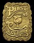   VINTAGE 1970s ***PABST BLUE RIBBON*** OLD STYLE EST. 1844 BEER BUCKLE