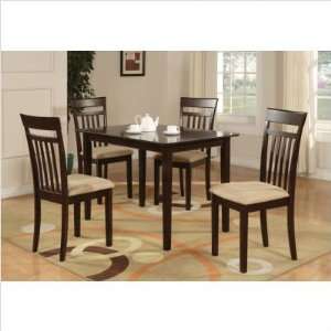  5 Piece Dining Set in Medium Oak