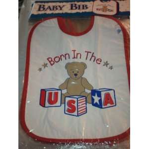  Born in the USA Baby Bib Baby