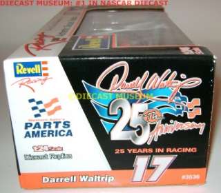 DARRELL WALTRIP #17 PARTS AMERICA 25TH 1:24 DIECAST  