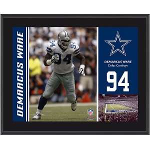   Dallas Cowboys Demarcus Ware 10.5 x 13 Sublimated Plaque Sports